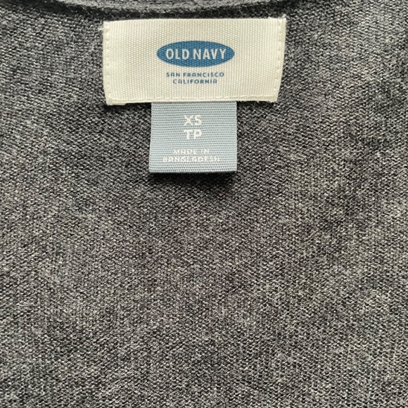 Old Navy Size XS Long Length Fitted Dark Grey Cardigan - Picture 4 of 5